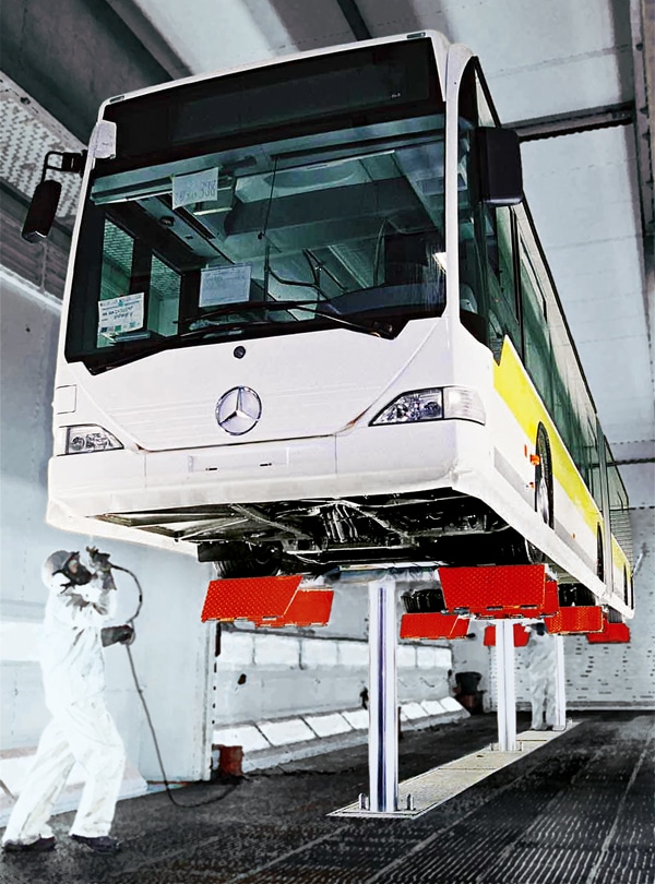 JAB Hebebühne - Speziallösung für Lackieranlage